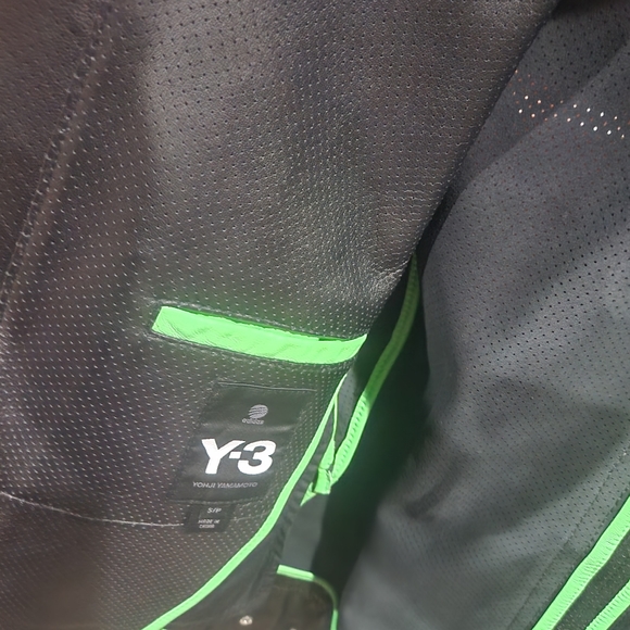 Mens Y-3 Mesh Motocycle Jacket - Picture 6 of 7